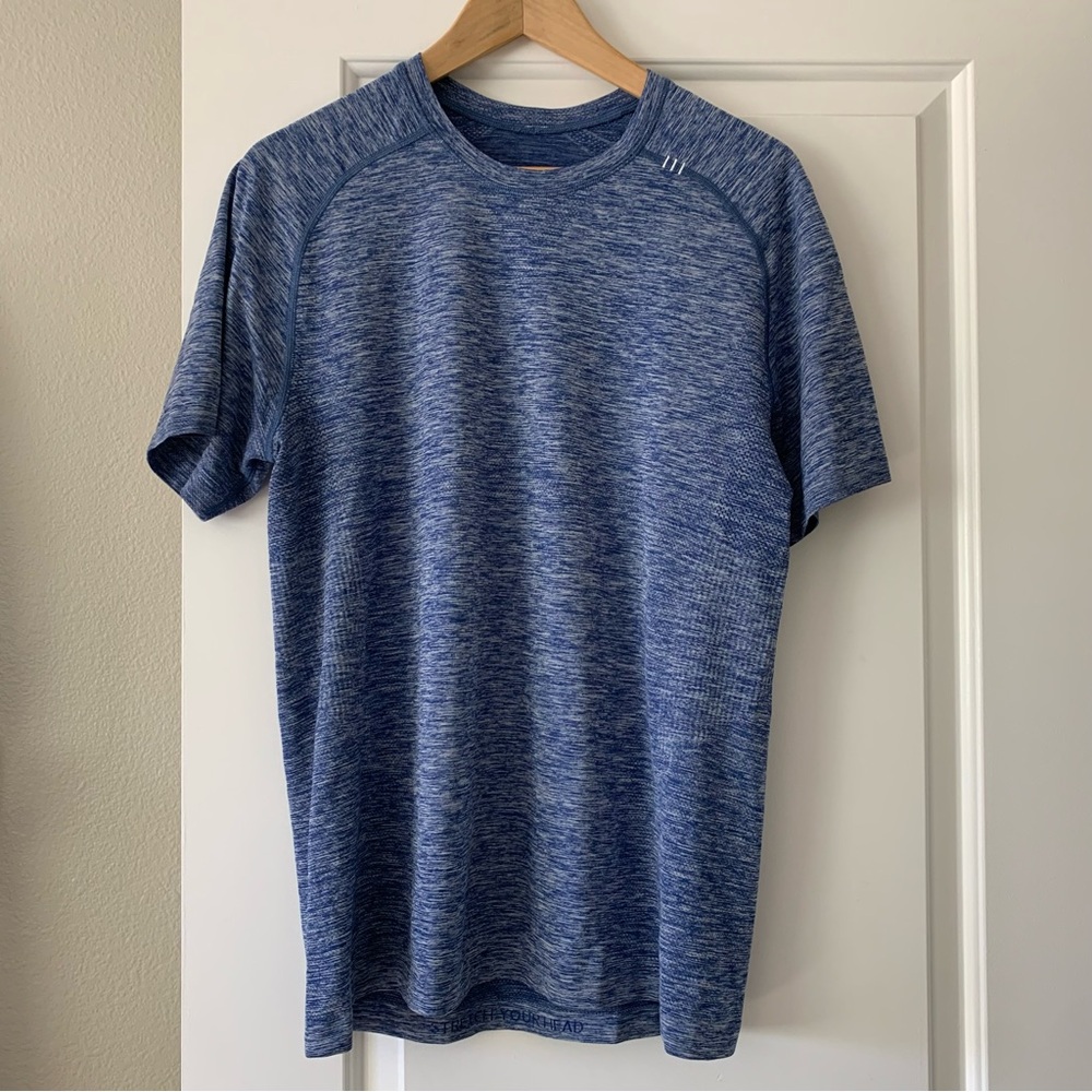 Men’s Lululemon Blue Workout Athletic Tech T-Shirt